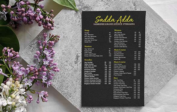 Menu Card